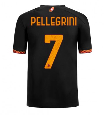 Maillot de foot AS Roma Lorenzo Pellegrini #7 Troisième 2023-24 Manches Courte